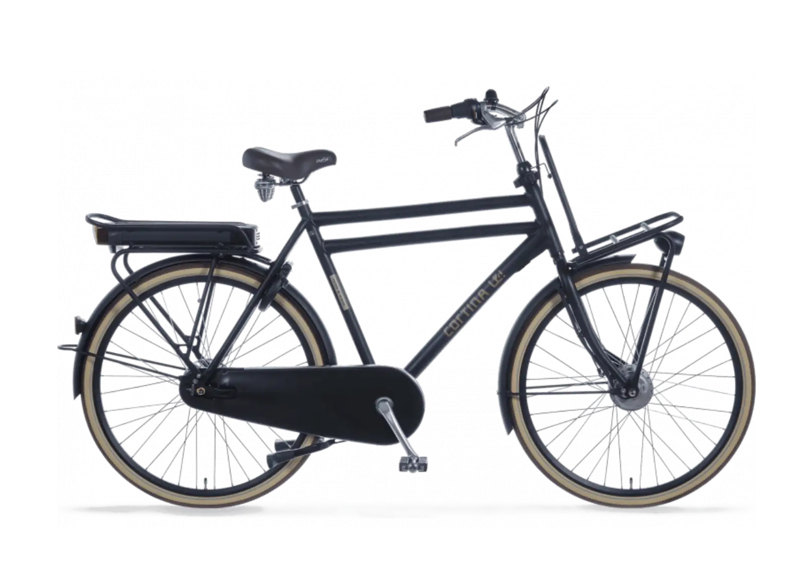 Cortina Cortina E-U4 FM, accu 418Wh, jet black matt, Dames, D61 voor lengte: 190 - 195cm - Image 1