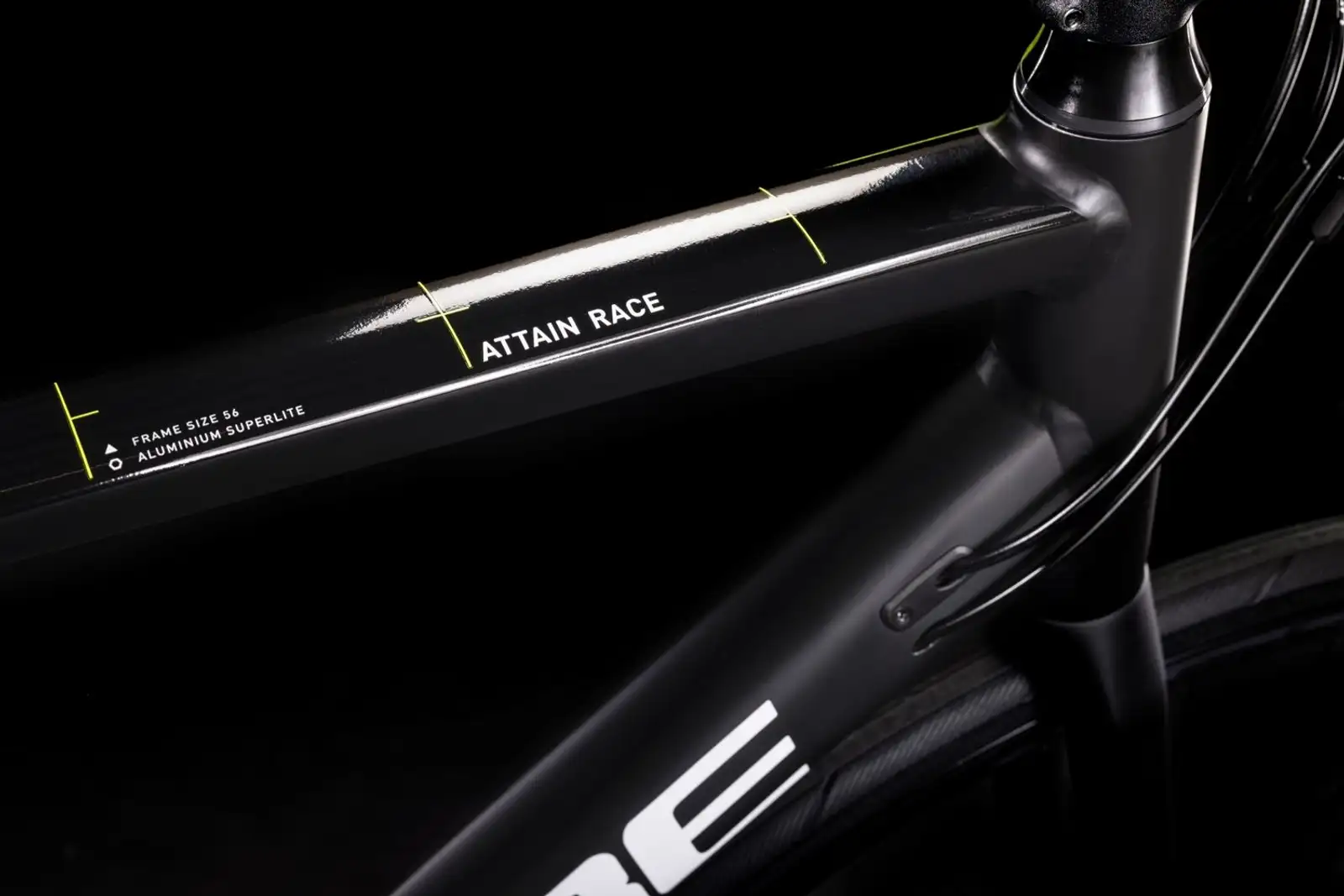 Cube ATTAIN RACE BLACK/WHITE - Afbeelding 2