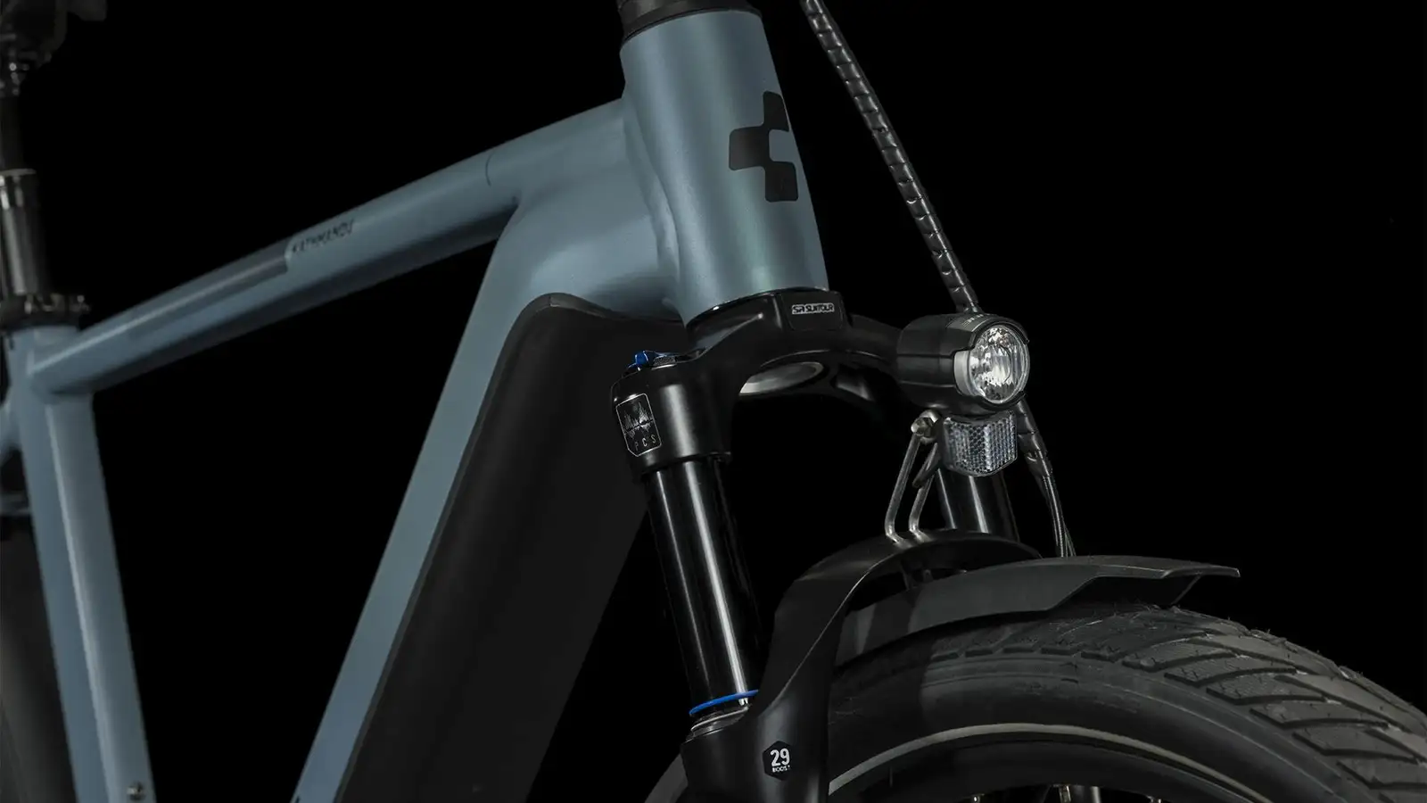 Cube KATHMANDU HYBRID ABS 750 SMARAGDGREY/BLUE - Image 7