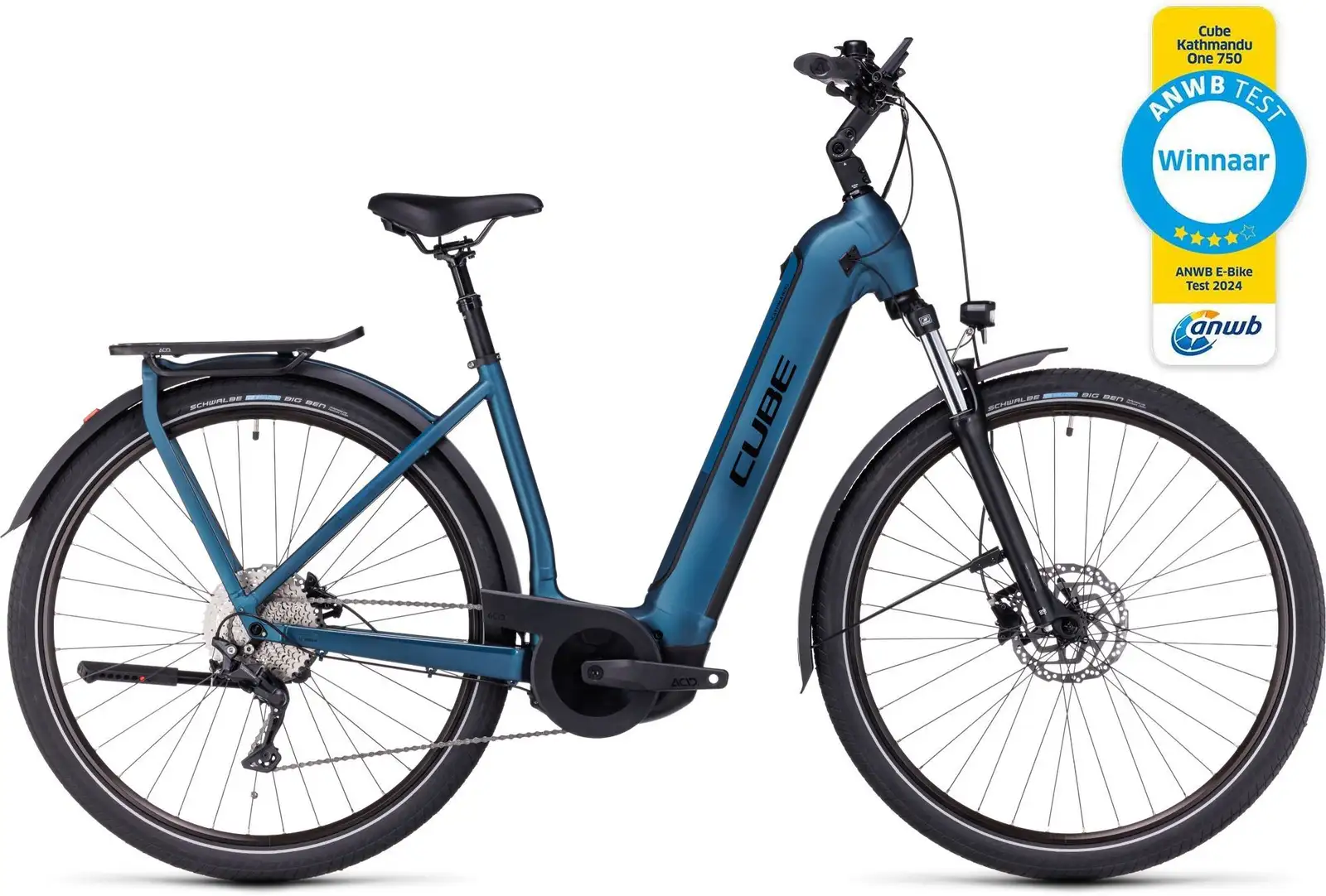 Cube KATHMANDU HYBRID ONE 750 BLUE/BLACK - Image 1