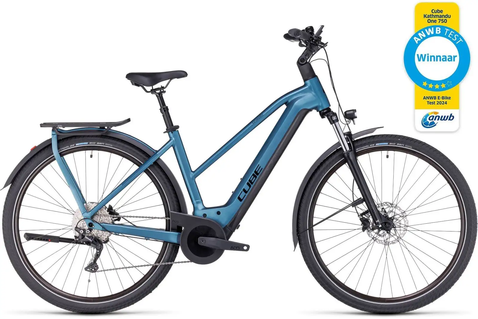 Cube KATHMANDU HYBRID ONE 750 BLUE/BLACK - Image 1