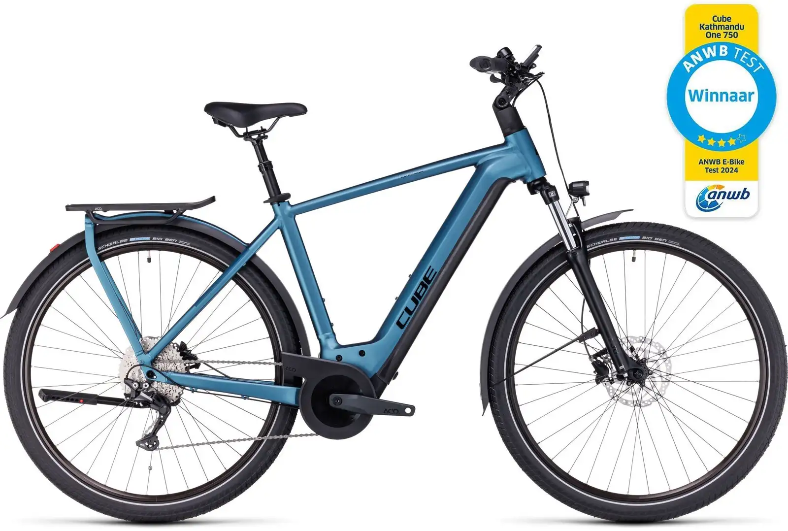 Cube KATHMANDU HYBRID ONE 750 BLUE/BLACK - Image 1