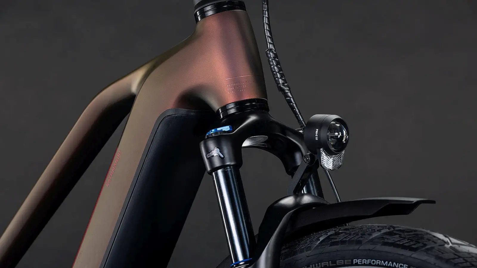 Cube KATHMANDU HYBRID PRO 800 SUNGLOW/CHROME - Image 6