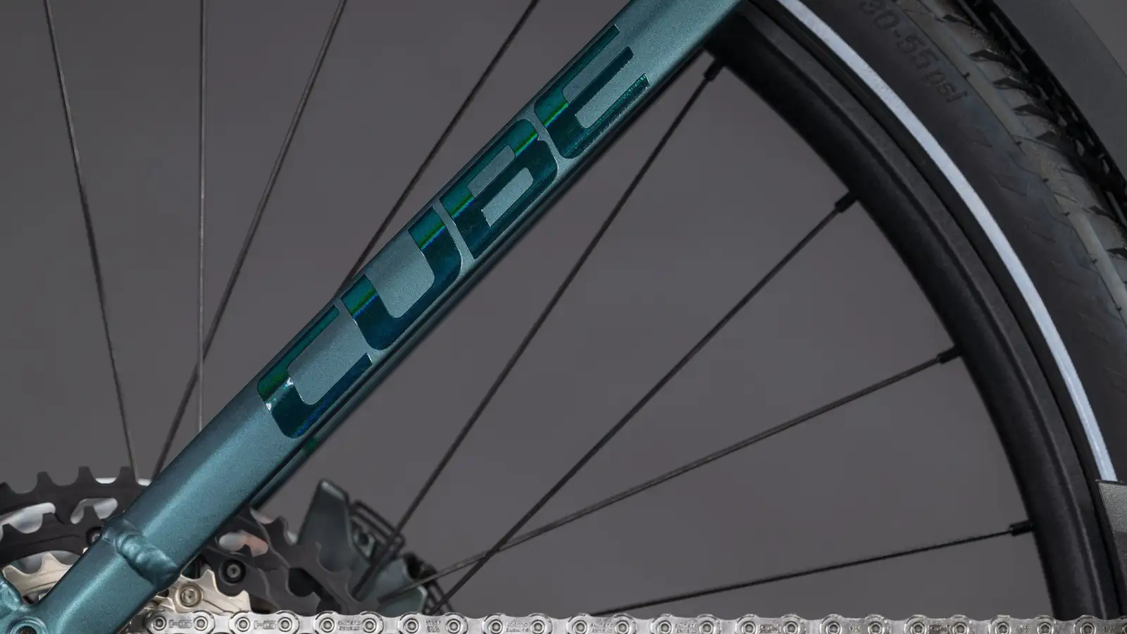 Cube KATHMANDU HYBRID SLT 800 DUSKWOOD/GOBLIN - Image 5