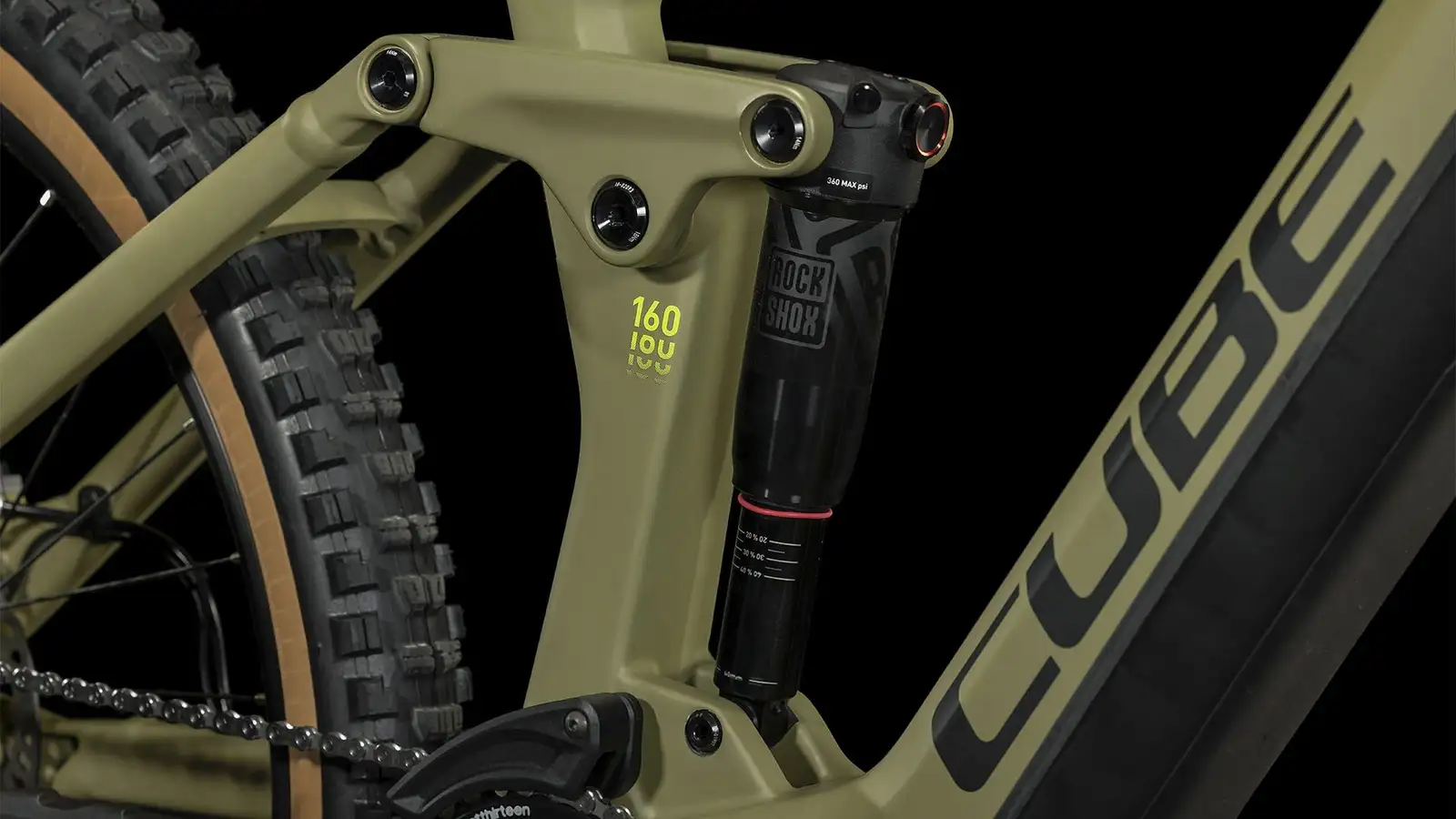 Cube STEREO HYBRID 160 HPC RACE 625 OLIVE - Image 4
