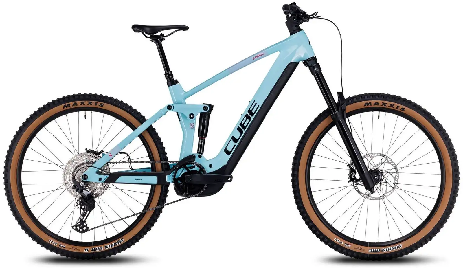 Cube STEREO HYBRID 160 HPC RACE 750 27.5 ICEBLUE/BLACK - Image 1