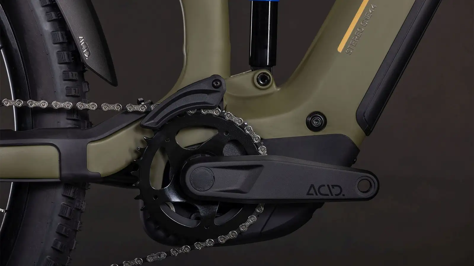 Cube STEREO HYBRID ONE44 PRO 800 DUSTYOLIVE/GOLD - Image 5