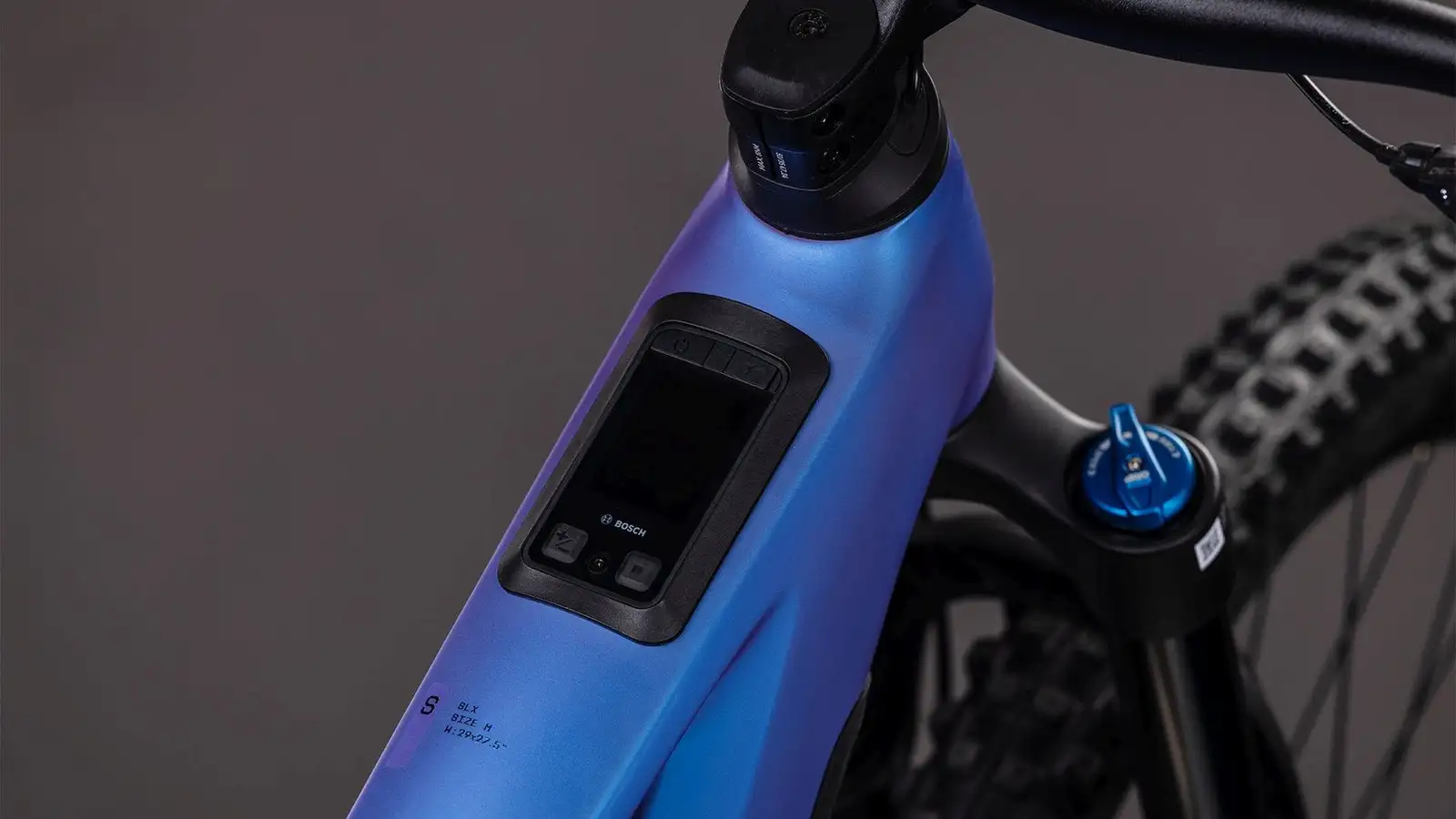 Cube STEREO HYBRID ONE77 HPC SLX 800 BLUEIRIS/BLACK - Image 2