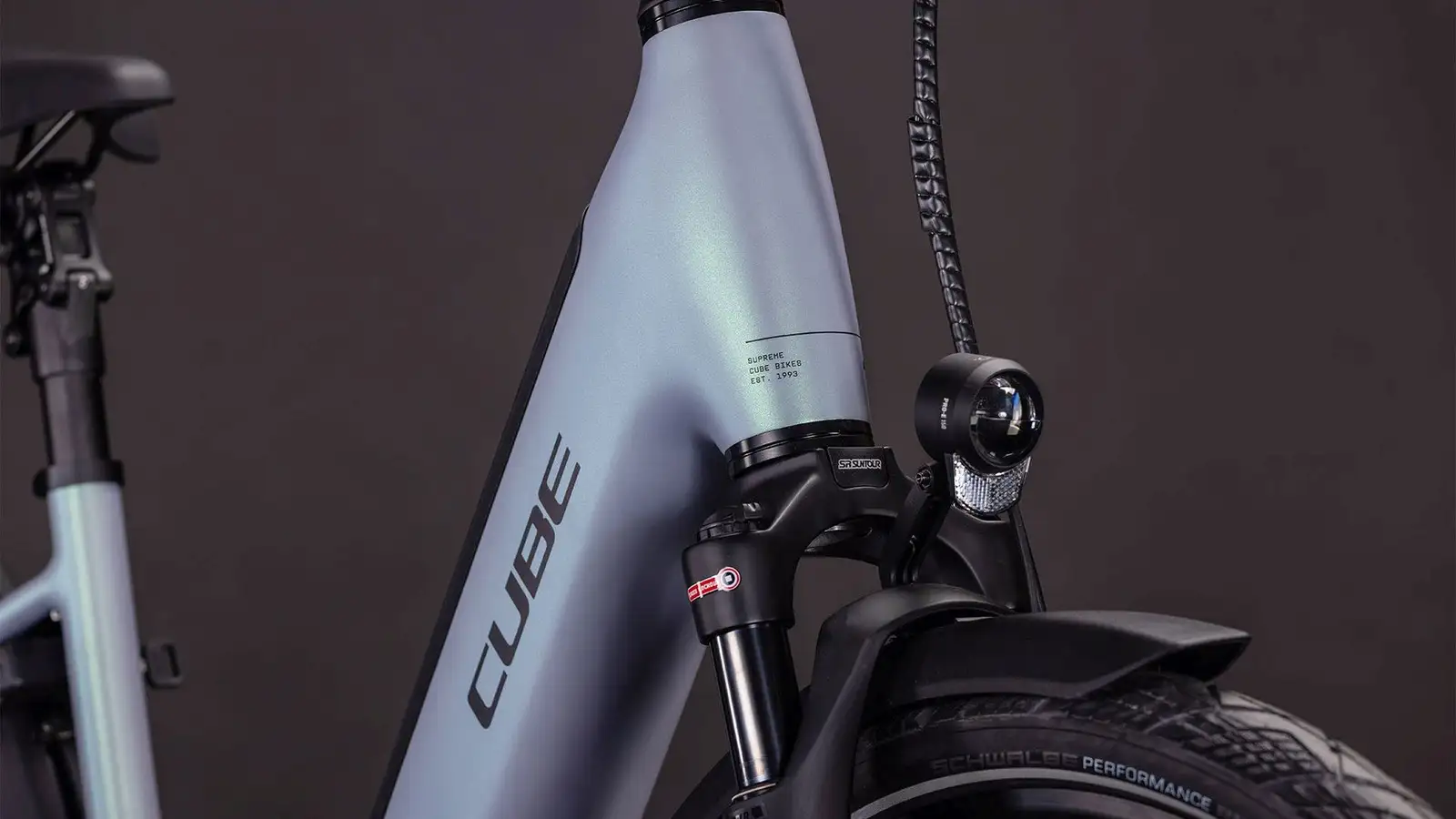 Cube SUPREME HYBRID DELUXE SLX 600 SEAGREY/BLACK - Image 7