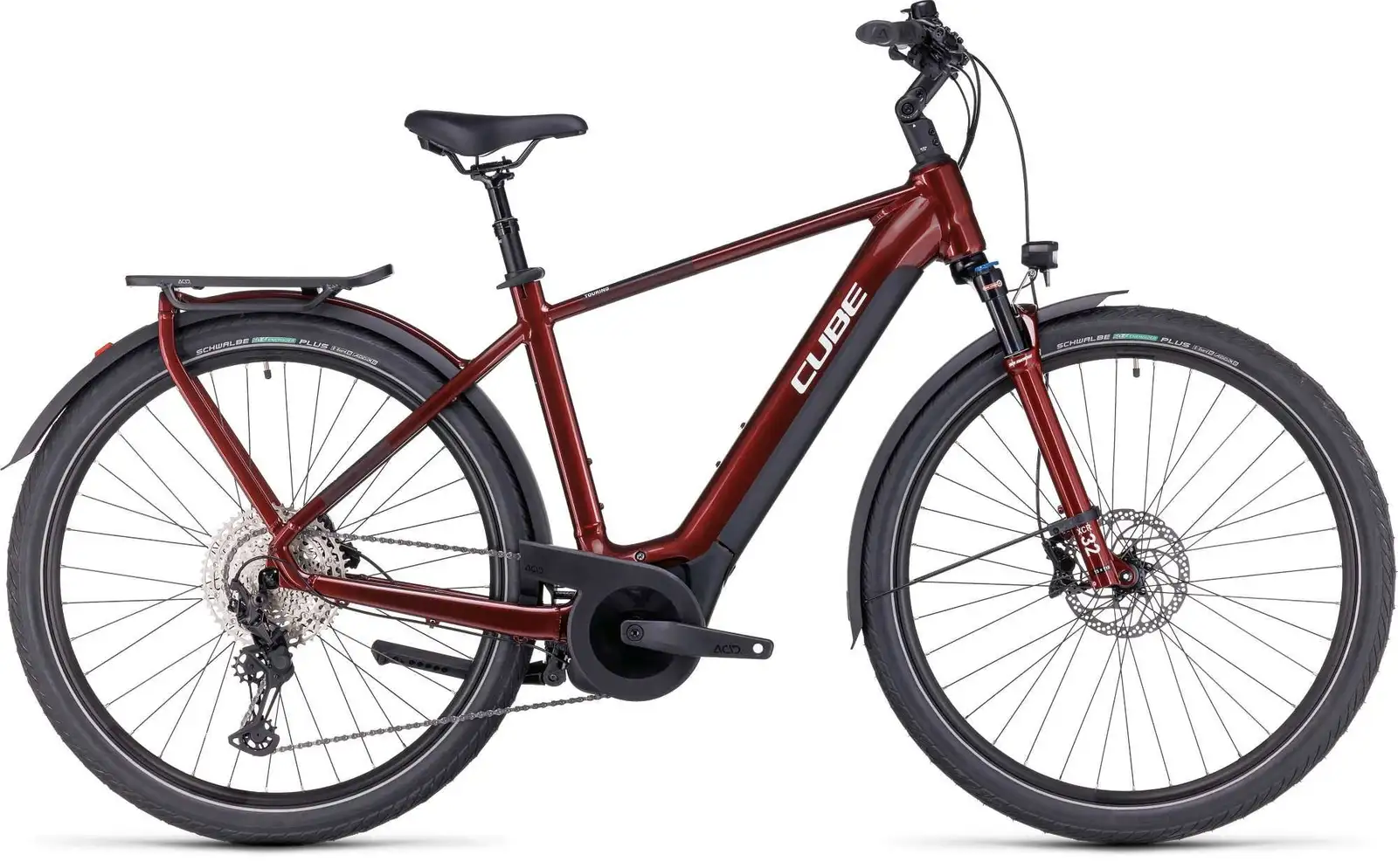 Cube TOURING HYBRID EXC 625 RED/WHITE - Image 1