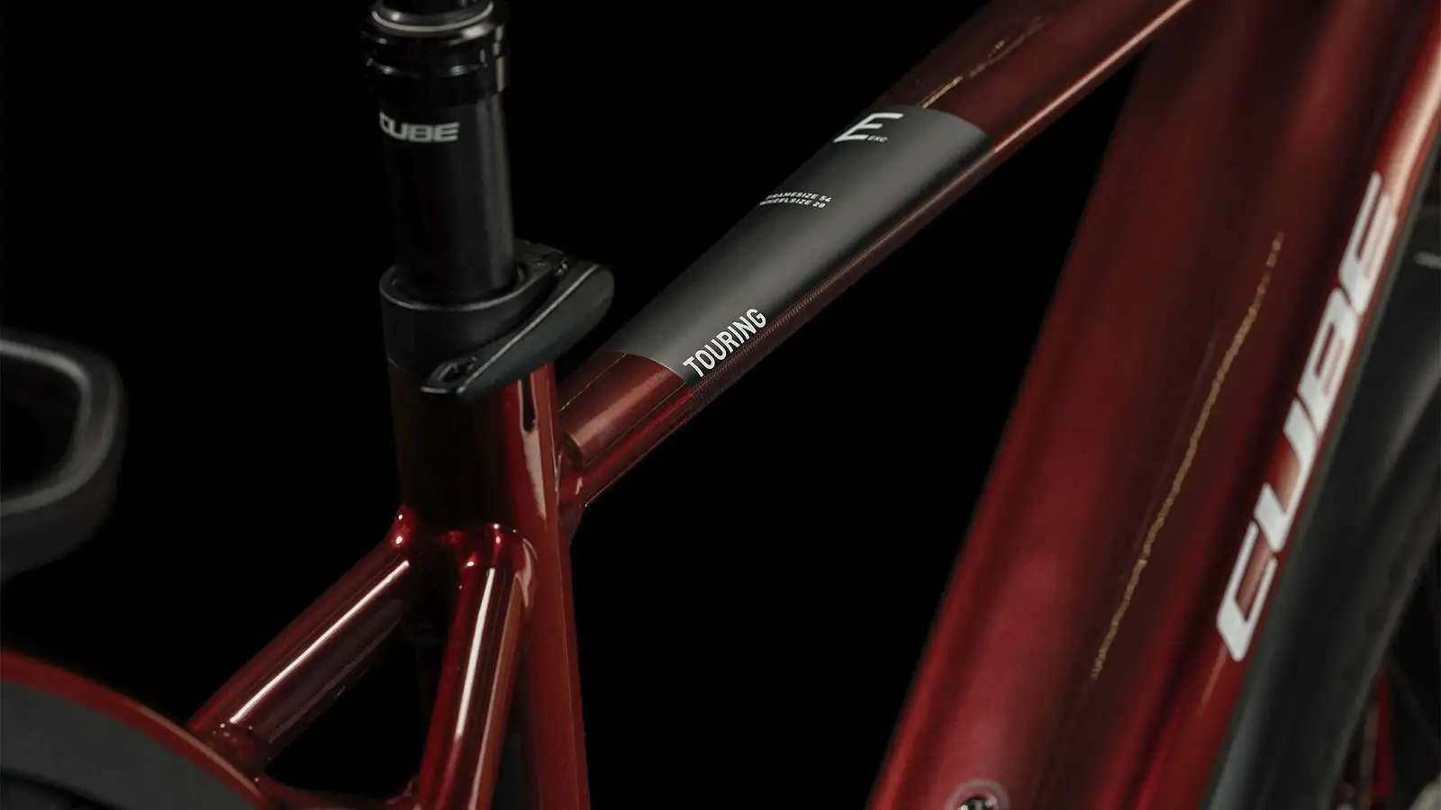 Cube TOURING HYBRID EXC 625 RED/WHITE - Image 2