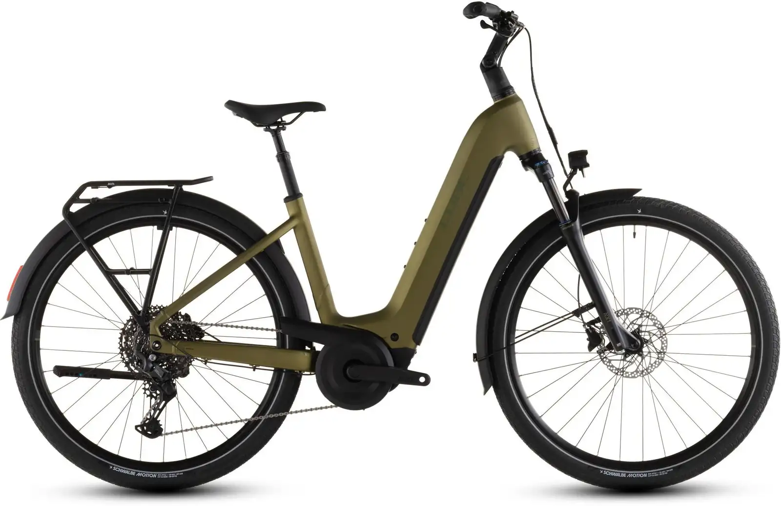 Cube TOURING HYBRID PRO 800 GOLDENLIME/BLACK - Image 1