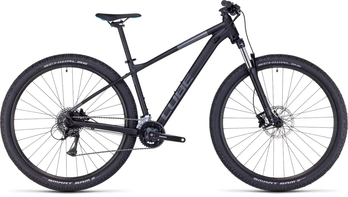 Cube AIM RACE BLACK/AZURE - Afbeelding 1