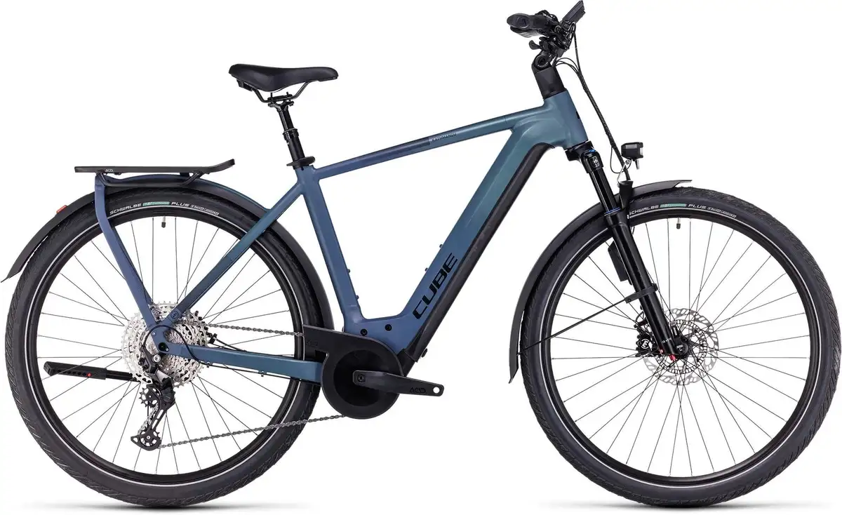 Cube KATHMANDU HYBRID ABS 750 SMARAGDGREY/BLUE - Afbeelding 1