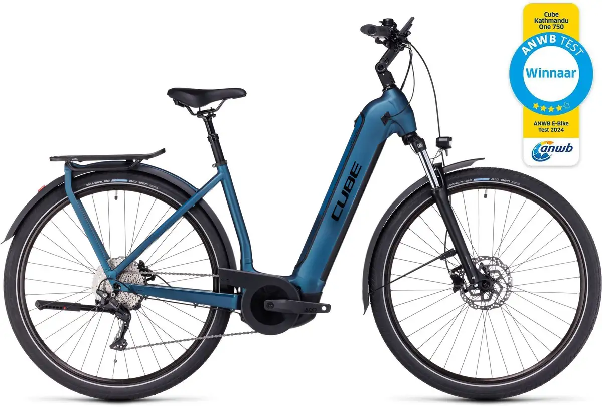 Cube KATHMANDU HYBRID ONE 750 BLUE/BLACK - Afbeelding 1
