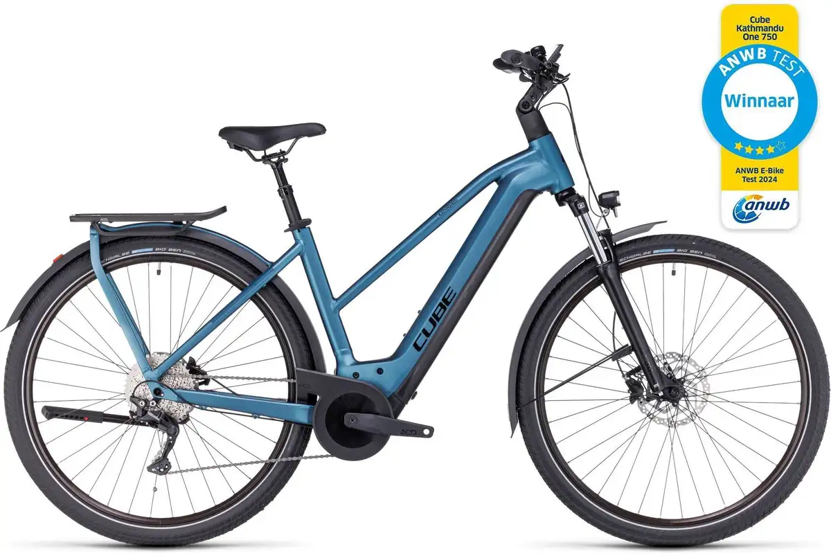Cube KATHMANDU HYBRID ONE 750 BLUE/BLACK - Afbeelding 1