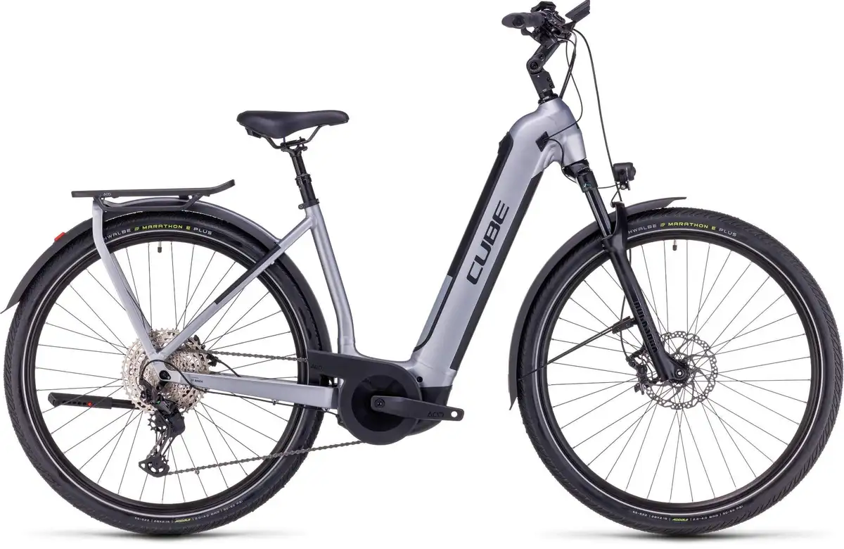 Cube KATHMANDU HYBRID SLX 750 POLARSILVER/BLK - Afbeelding 1