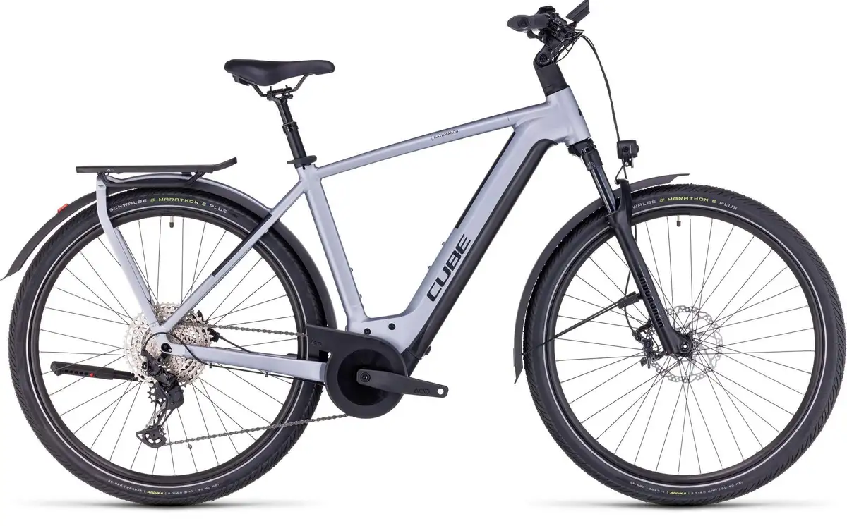 Cube KATHMANDU HYBRID SLX 750 POLARSILVER/BLK - Afbeelding 1