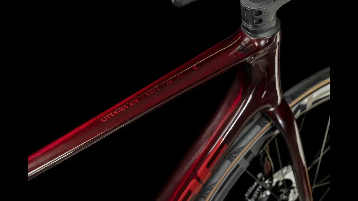 Cube LITENING AIR C:68X RACE LIQUIDRED/CARBON - Afbeelding 2