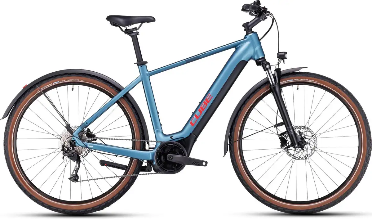 Cube NURIDE HYBRID PERFORMANCE 625 ALLROAD METALBLUE/RED - Afbeelding 1