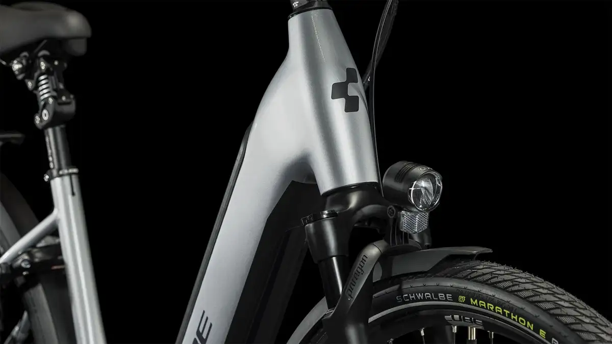 Cube SUPREME RT HYBRID SLX 625 POLARSILVER - Afbeelding 4