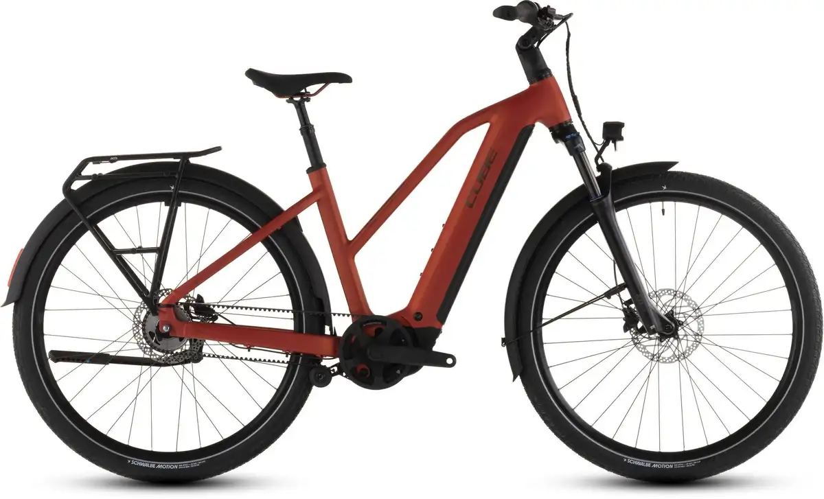Cube TOURING HYBRID COMFORT SLX 800 CHILLI/CHROME - Afbeelding 1