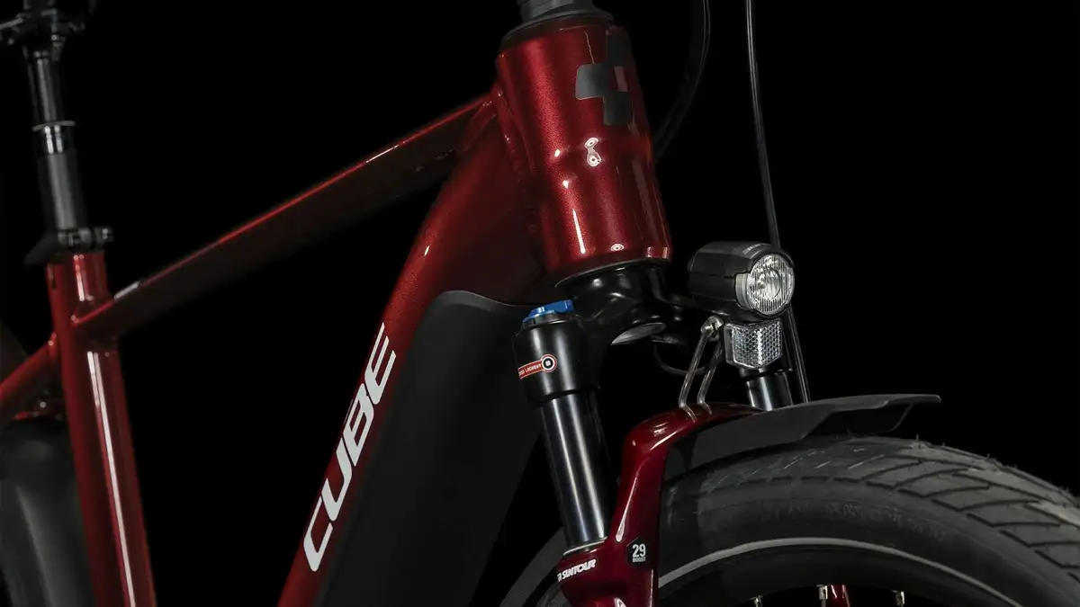 Cube TOURING HYBRID EXC 625 RED/WHITE - Image 5