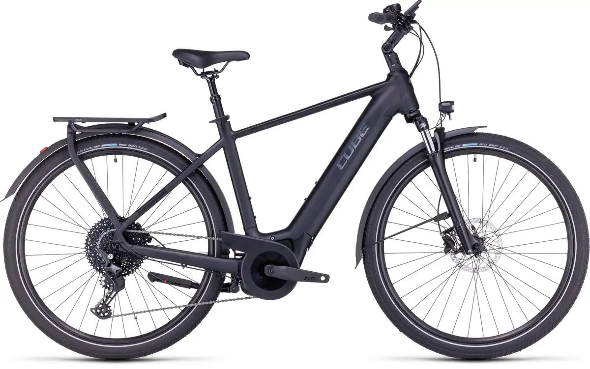 Cube TOURING HYBRID PRO 625 BLACK/METAL - Afbeelding 1