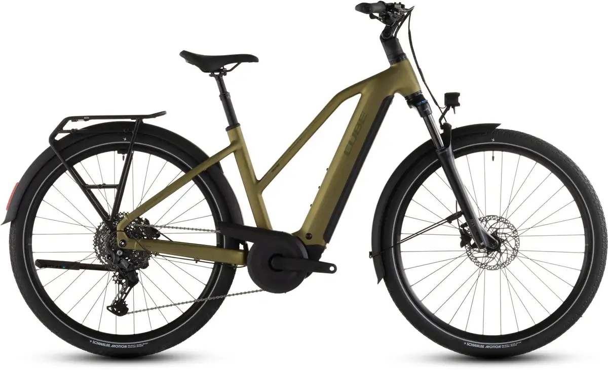Cube TOURING HYBRID PRO 800 GOLDENLIME/BLACK - Afbeelding 1