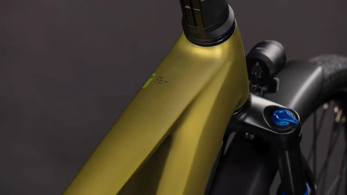 Cube TOURING HYBRID PRO 800 GOLDENLIME/BLACK - Afbeelding 2