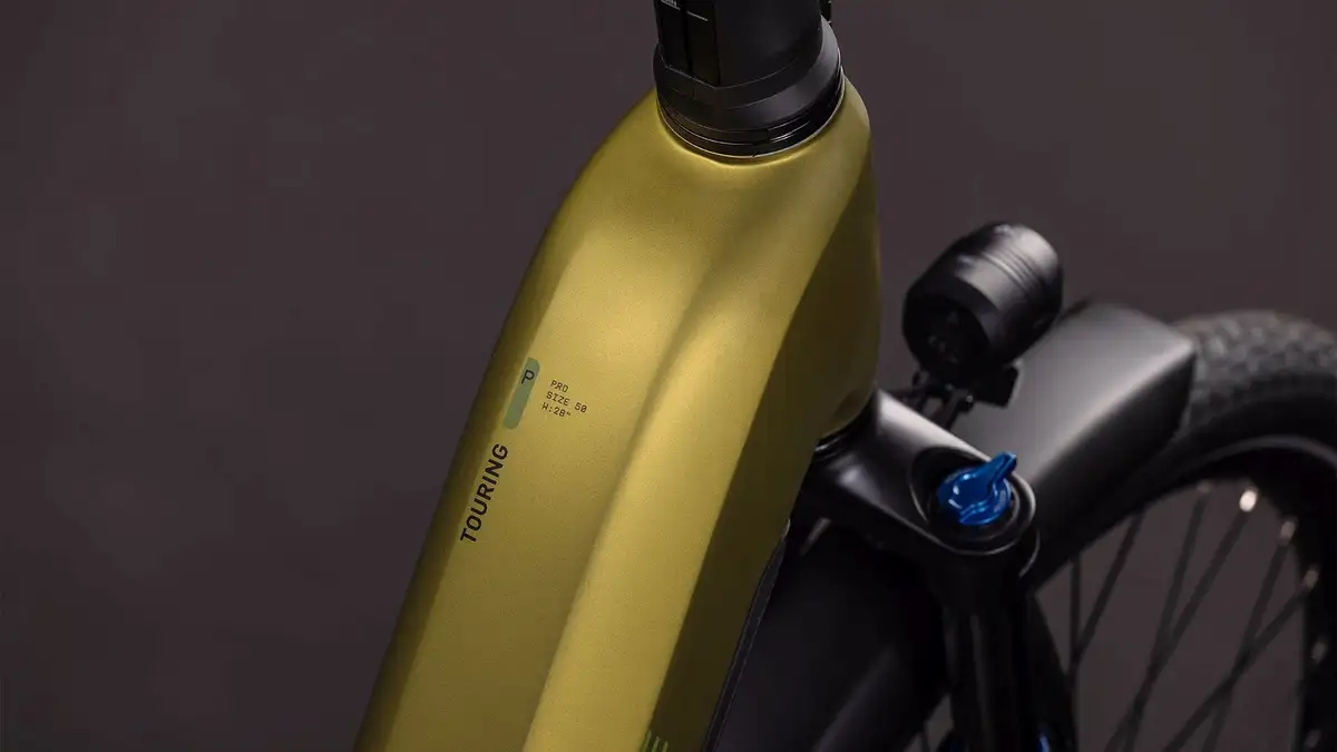 Cube TOURING HYBRID PRO 800 GOLDENLIME/BLACK - Afbeelding 2
