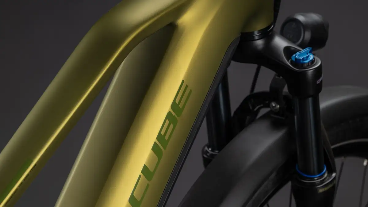 Cube TOURING HYBRID PRO 800 GOLDENLIME/BLACK - Afbeelding 3